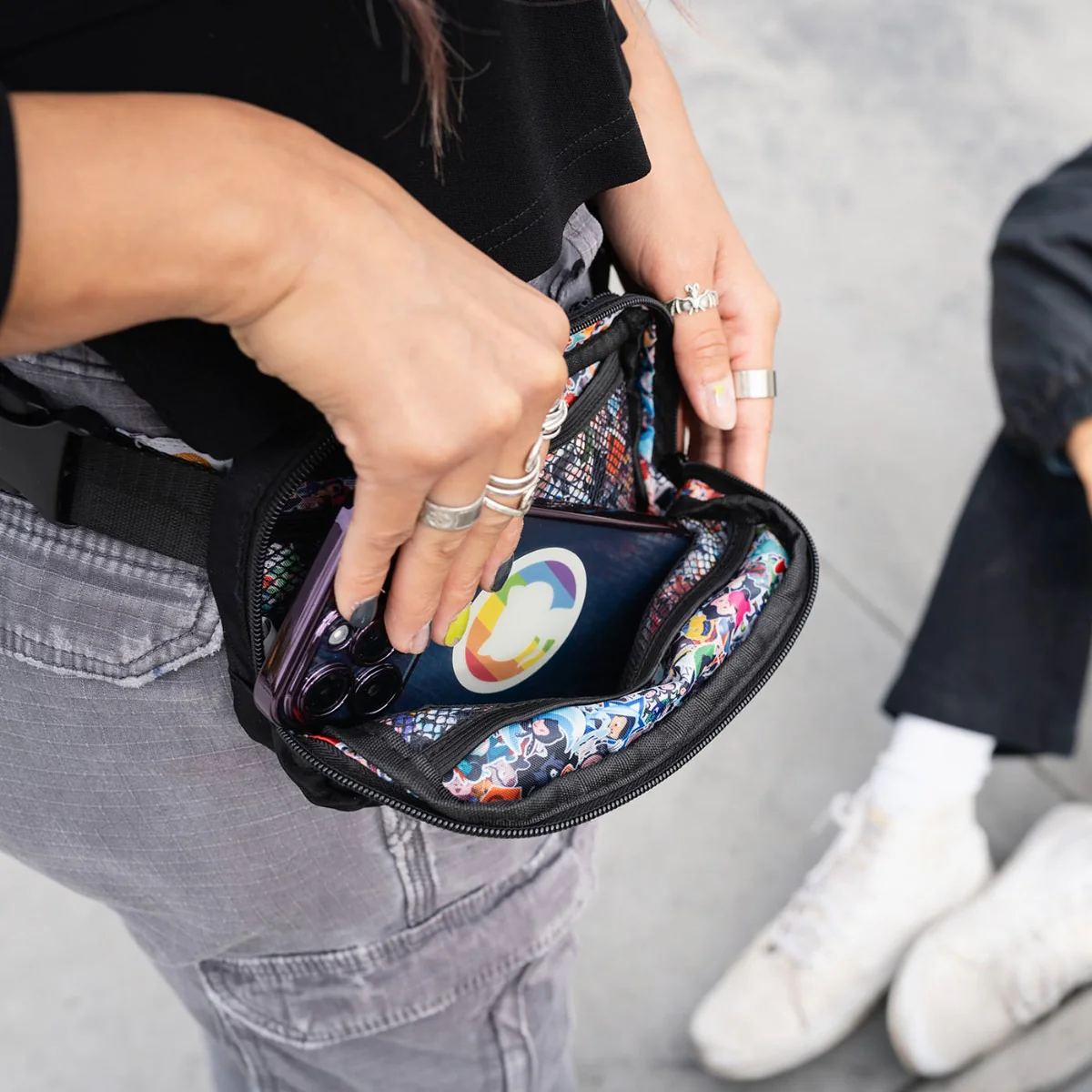 Sticker Collage Belt Bag - Image 3
