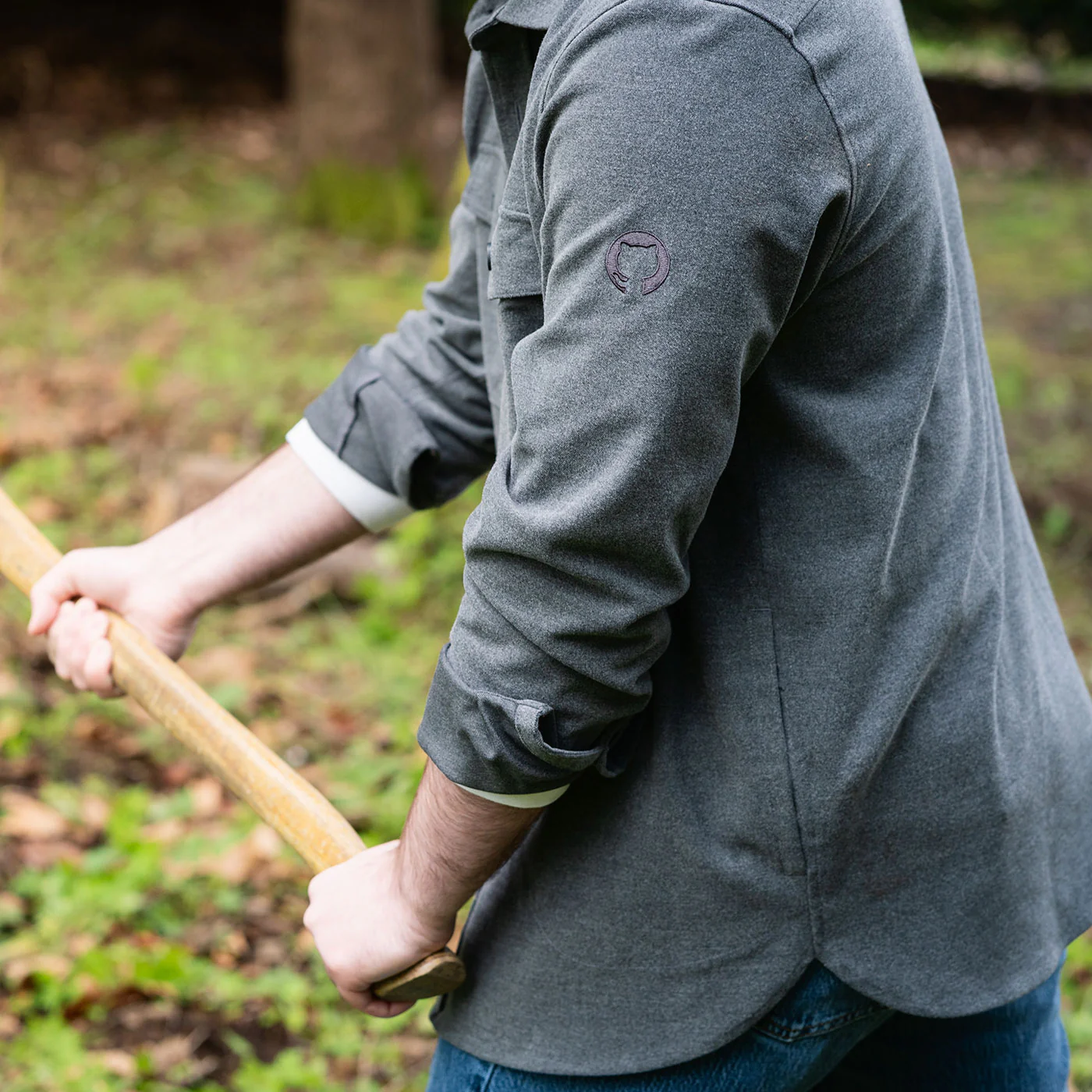 Invertocat Twill Button Up (Unisex) - Image 3
